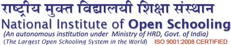 lsc@nios.ac.in|Home: The National Institute of Open Schooling (NIOS).